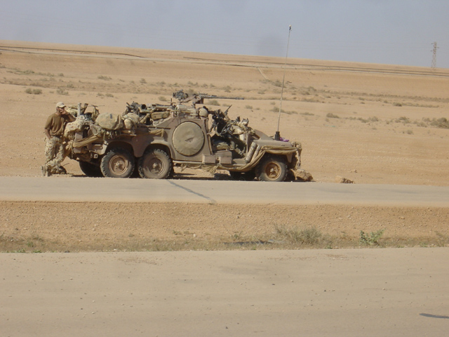 Armed Forces On The Road To Baghdad