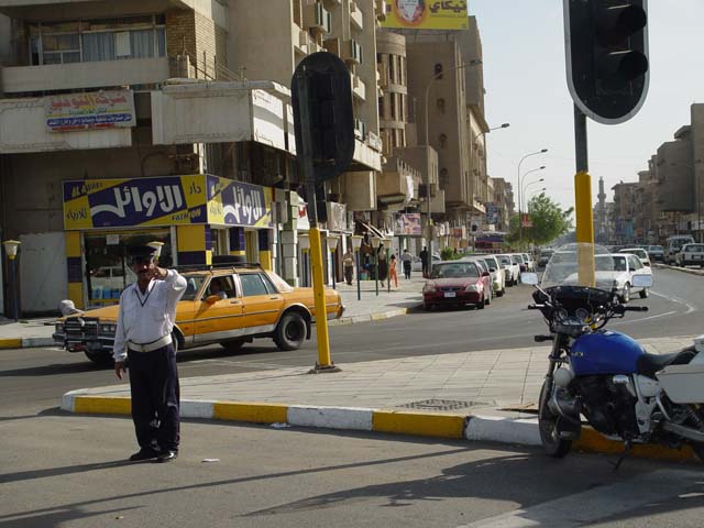 Policeman Directing Traffic