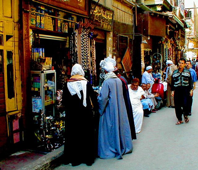 Turbaned Men At A Shop Khan Al Khalili Market