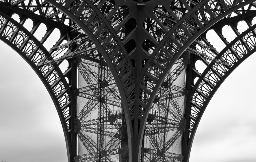 Eiffel Tower-Leg and Two Arches