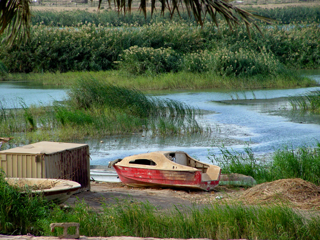 Boat On The Tigris River In Baghdad