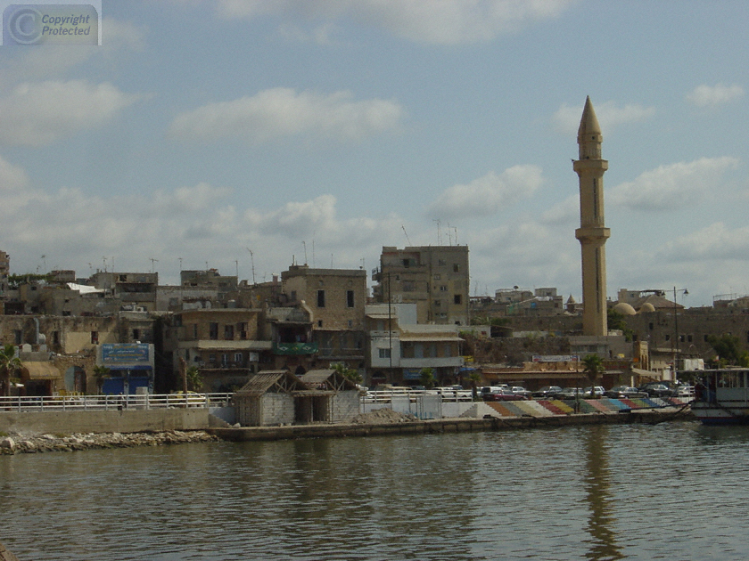 View of Old Town Saida from Fortress