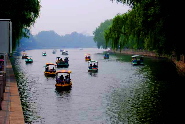 Boats On Houhai Lake